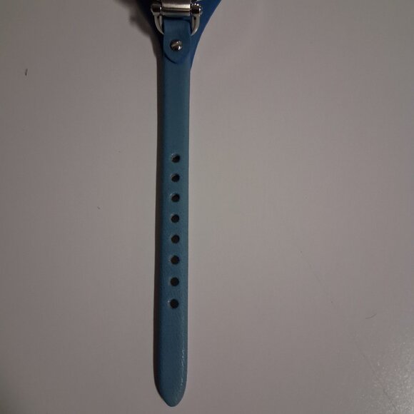 Fossil Women’s Georgia Watch ES3470 | Silver Dial & Blue Leather Strap main image 11
